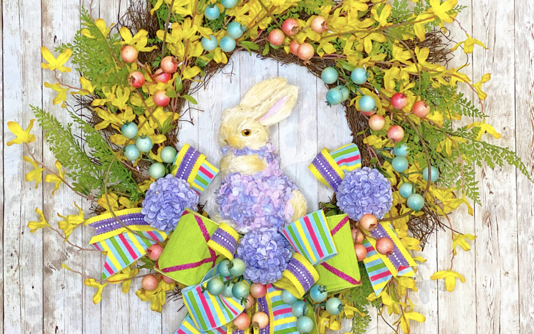 Easter Forsythia Wreath