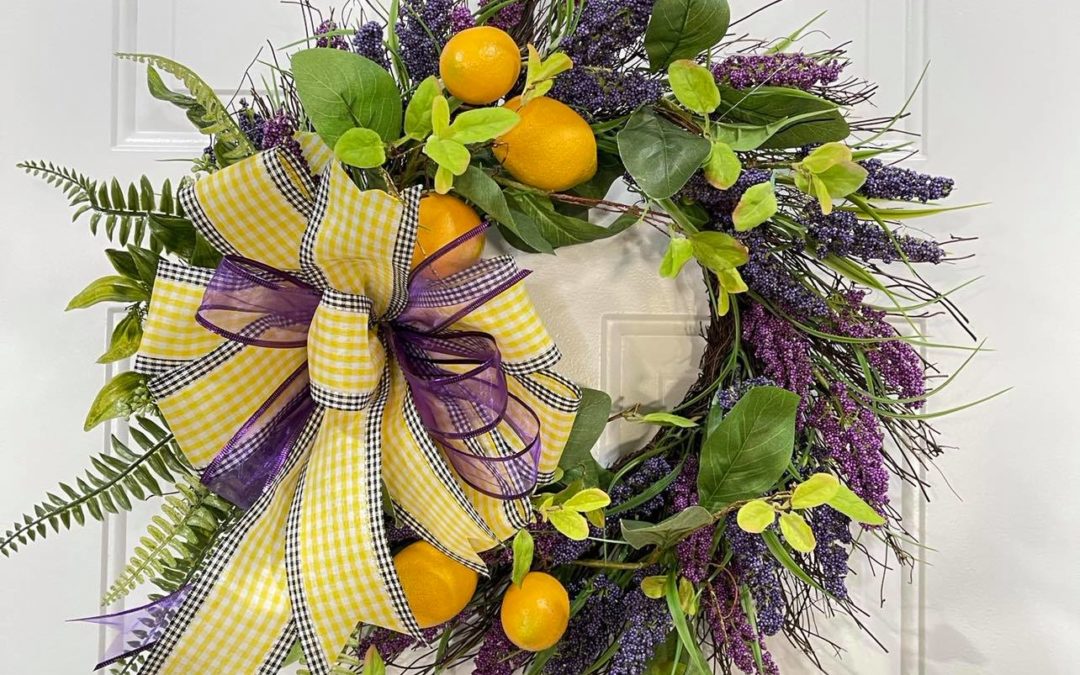Lavender & Lemons Wreath