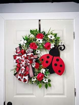 Ladybug Grapevine Wreath