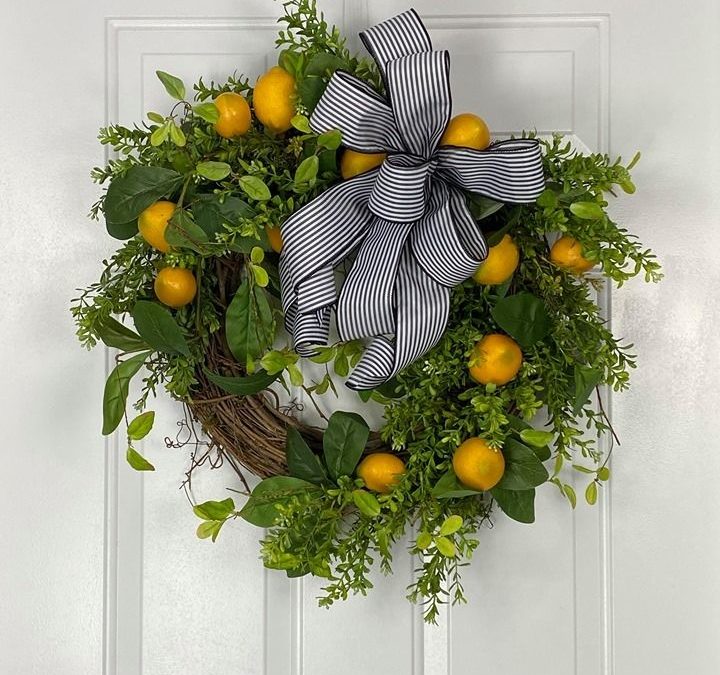 Lemon & Boxwood Wreath