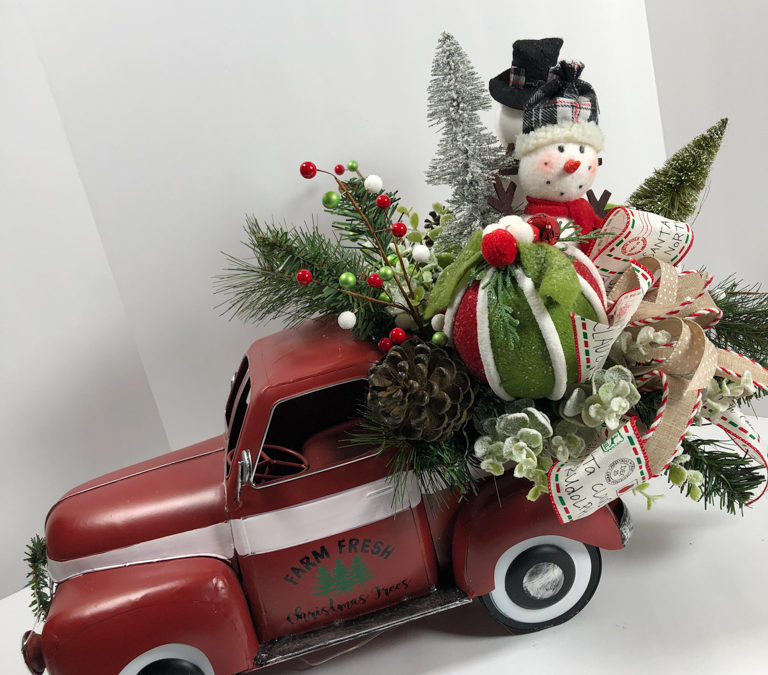 Red Truck Centerpiece