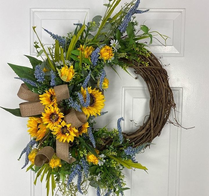 Sunflower Grapevine Wreath