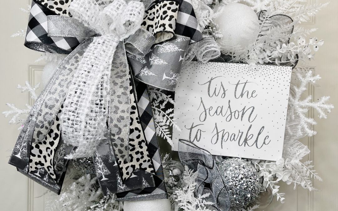 Winter Snowflake Sparkle on a Flocked Evergreen – Mellie Mel (REPLAY)