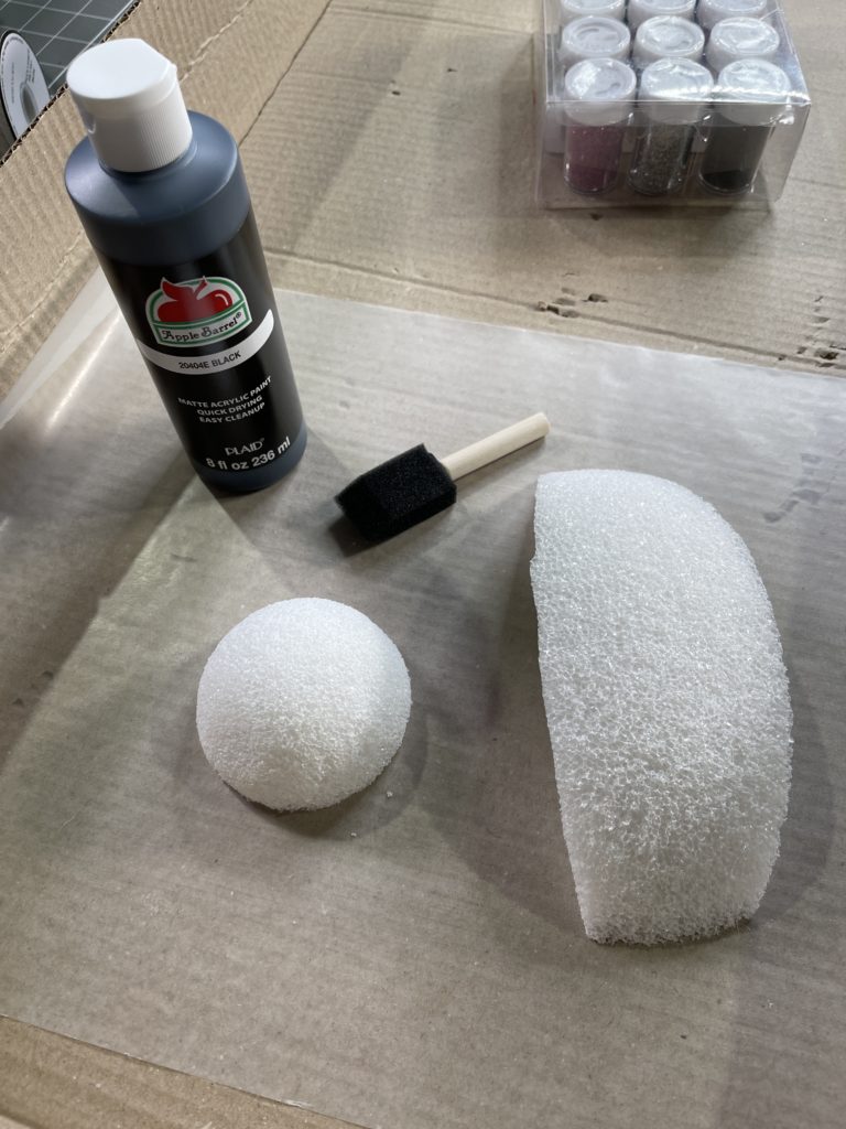 Half Round Foam Styrofoam Polystyrene Ball (8 Inch) for Crafting Painting  Drawing 