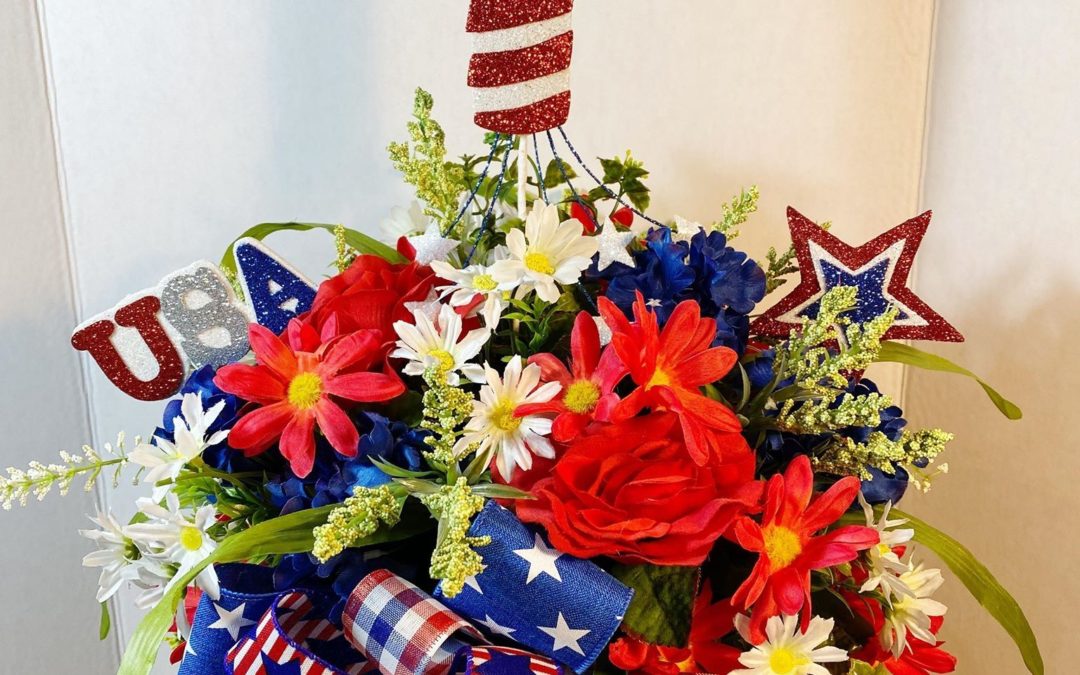 Patriotic Firework Centerpiece