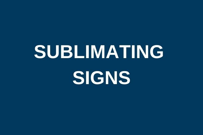 Sublimating Signs