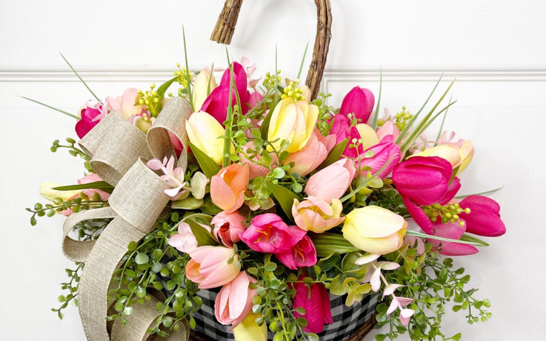 12.31.20 Spring Umbrella Tulip Wreath – Mellie Mel (REPLAY)