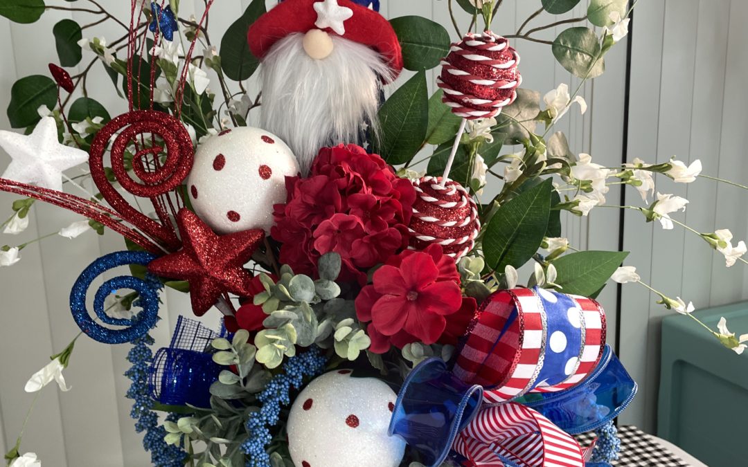 Patriotic Gnome Sweet Gnome Centerpiece – Tammy