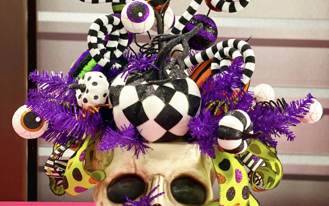 8.4.21 Halloween Skull Candy Bowl Centerpiece – Fancy (REPLAY)