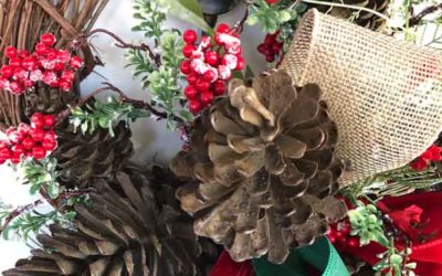 8.23.21 Traditional Christmas Pine Cone Wreath (LIVE replacement) (REPLAY)
