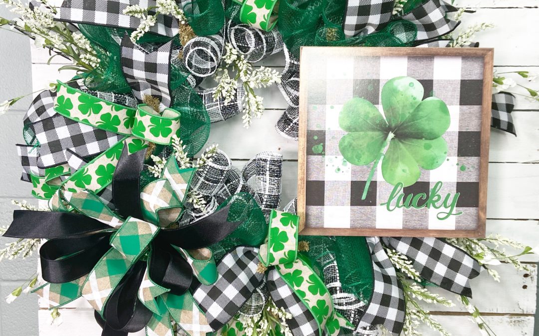 2.12.21 St. Patricks Day Mesh Wreath-Tammy (REPLAY)