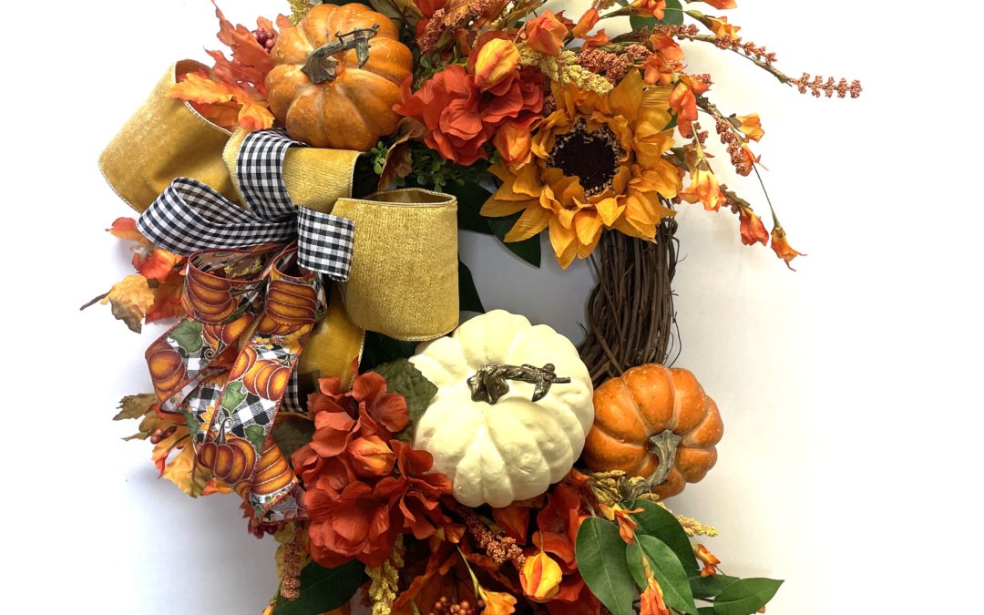 08.27.21 Small Grapevine Fall Pumpkin Wreath-Tammy (REPLAY)