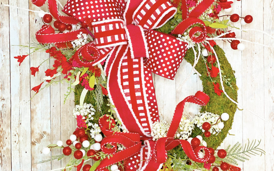 9.3.21 Christmas Wreath on Moss Base~ Fancy (REPLAY)