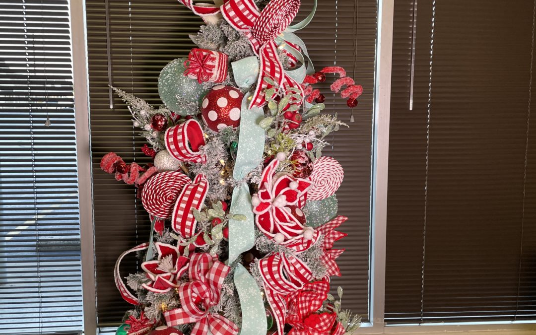 Mint and Red Christmas Tree