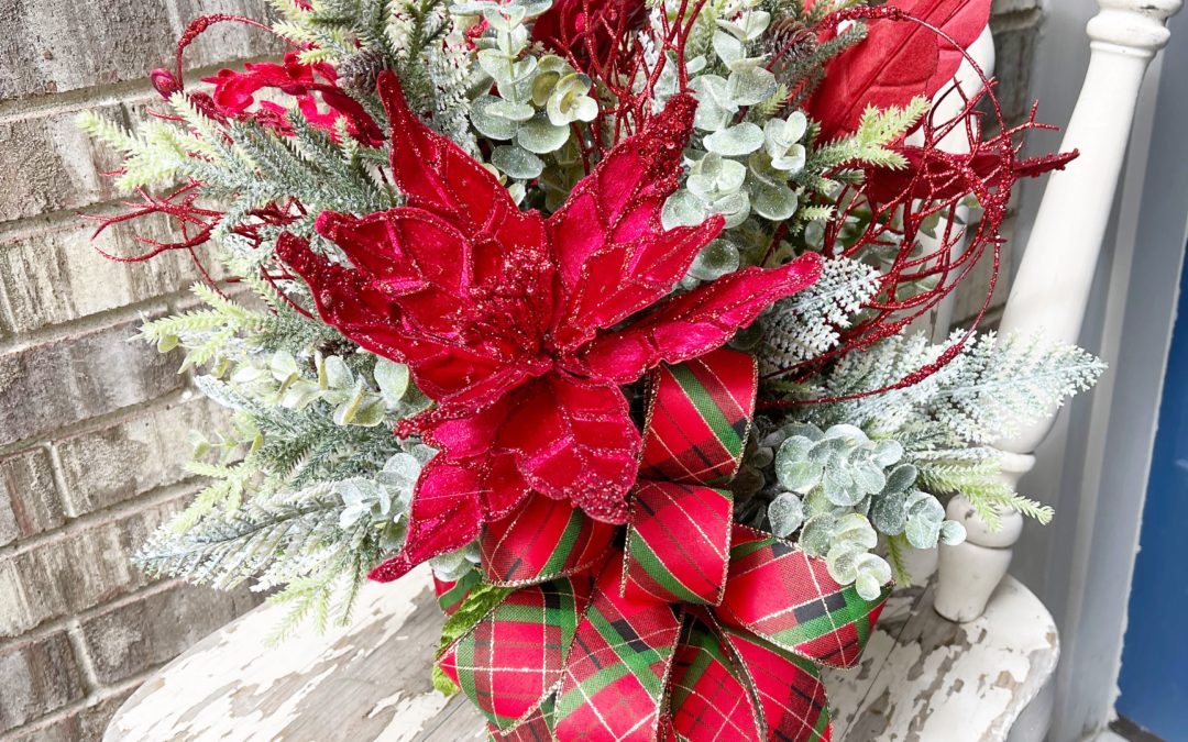 Poinsettia Floral Arrangement – Mellie Mel
