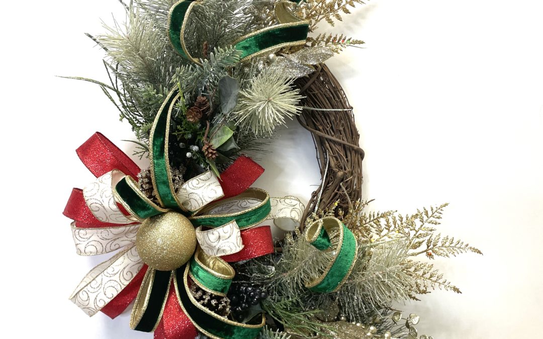 10.1.21 Mixed Metals Grapevine Wreath- Tammy – REPLAY