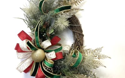 10.1.21 Mixed Metals Grapevine Wreath- Tammy – REPLAY