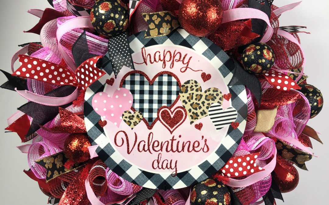 12.13.21 Happy valentines day deco mesh wreath – Jordan – REPLAY