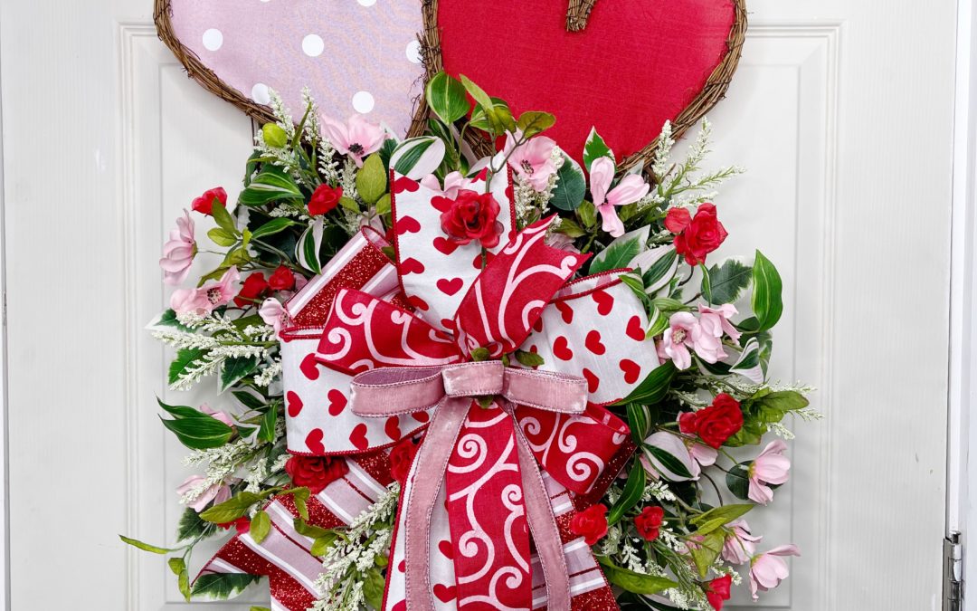 12.16.21 Double heart with florals on a grapevine – Mellie Mel – REPLAY