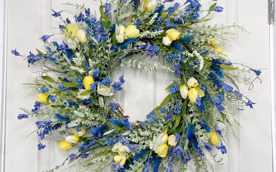 Blue 60919 with yellow tulips – Mellie Mel – REPLAY