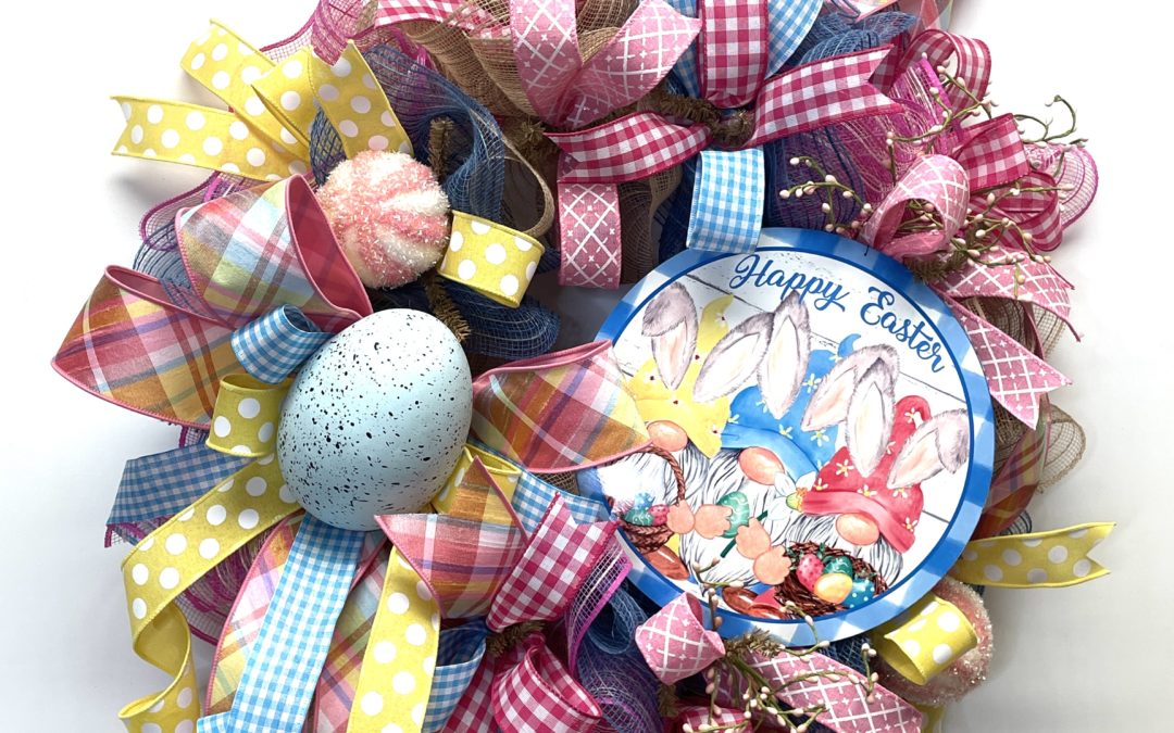 Easter Mesh Wreath-Tammy – REPLAY
