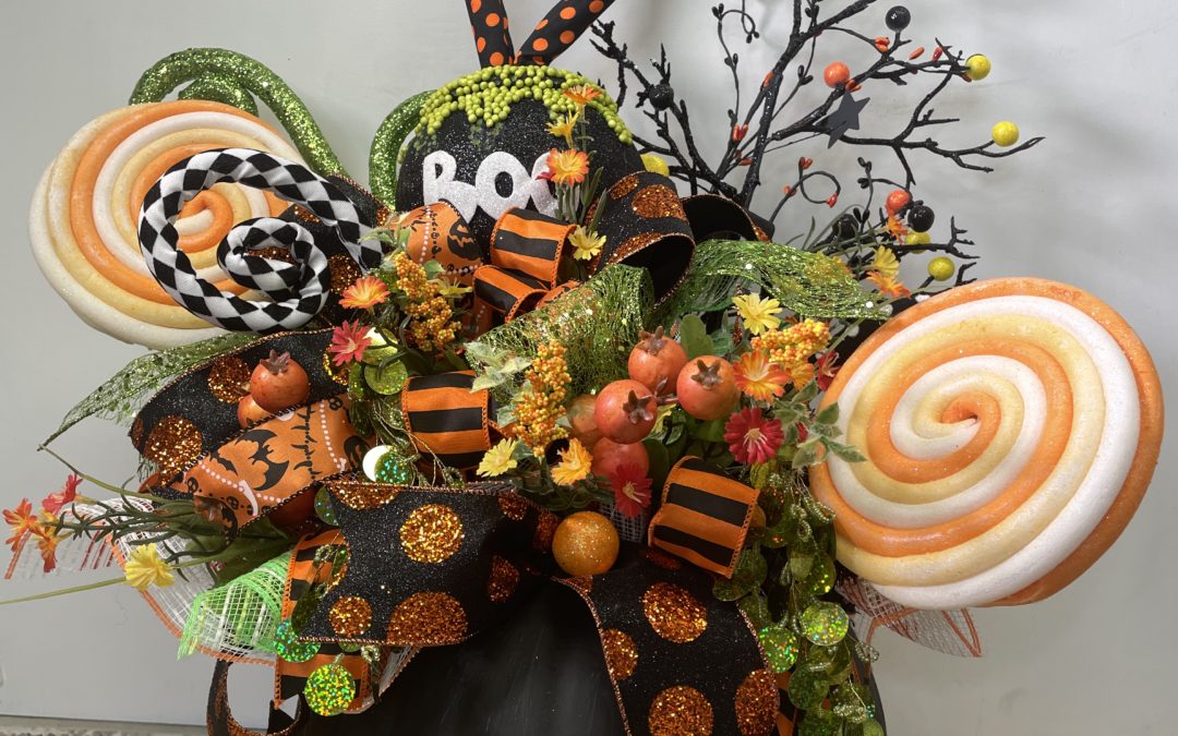 Halloween Pumpkin Centerpiece -Tammy
