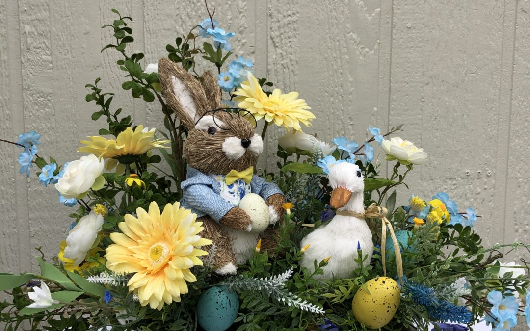 Easter Arrangement with Bunny and Duck-Coach Jordan – REPLAY