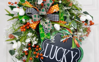 St. Patrick’s Day wreath and shelf sitter – Mellie Mel – REPLAY