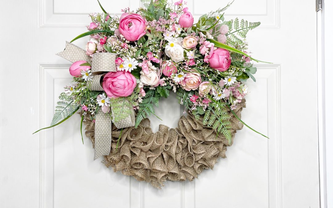 Burlap with florals – Mellie Mel – REPLAY