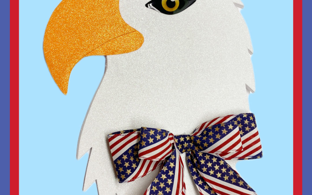 Patriotic Eagle Wreath Attachment
