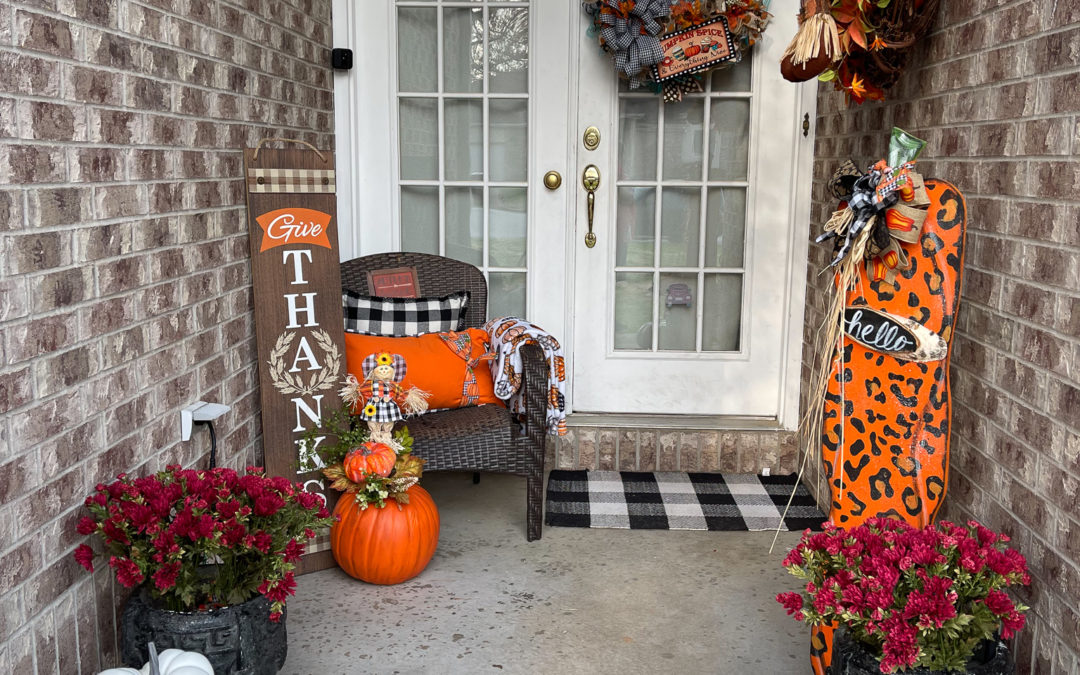 Fall Porch Scape by Tammy Hodges