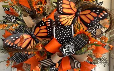 Monarch Butterfly Deco Mesh Wreath-Coach Jordan – REPLAY