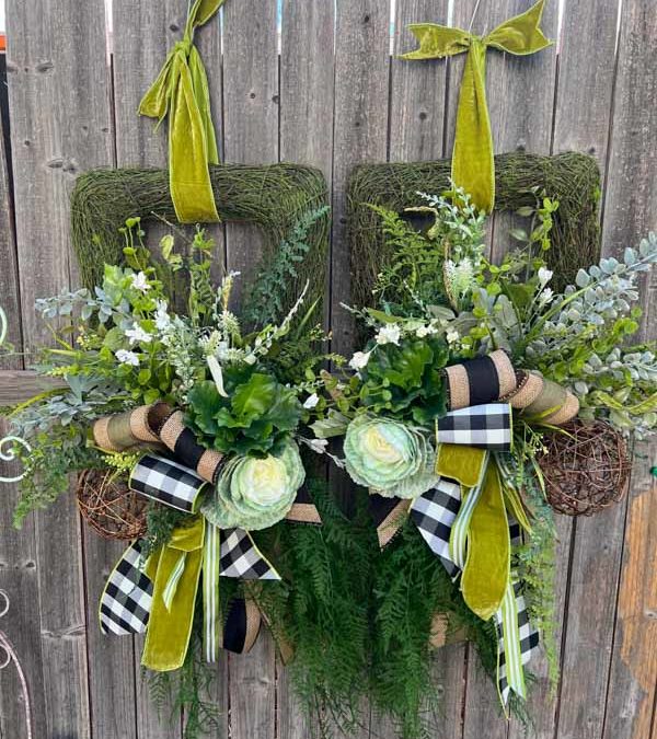 Double Door Rectangle Moss Base Wreaths-Coach Jordan – REPLAY