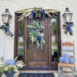 Fall themed front porch