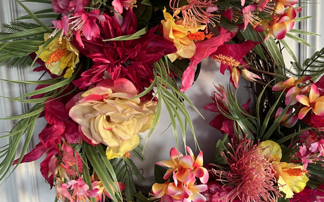 Tropical Grapevine Wreath-Coach Jordan – REPLAY