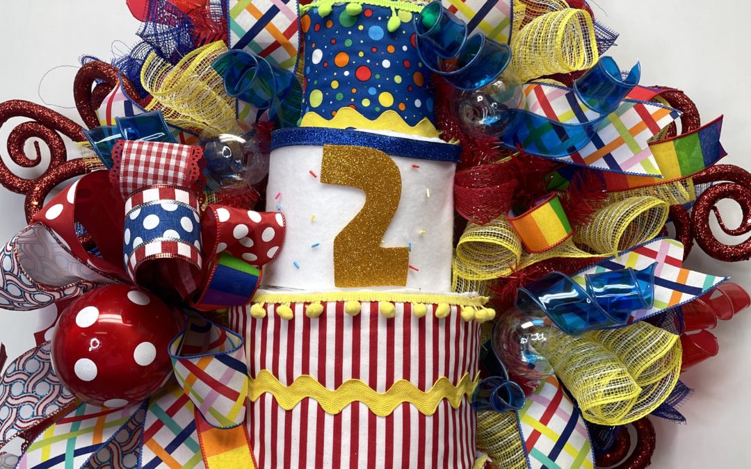Birthday wreath with attachment- Coach Tammy – REPLAY