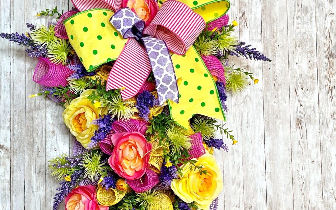 4.13.21 Spring Summer Swag on a Garland Base – Fancy – REPLAY