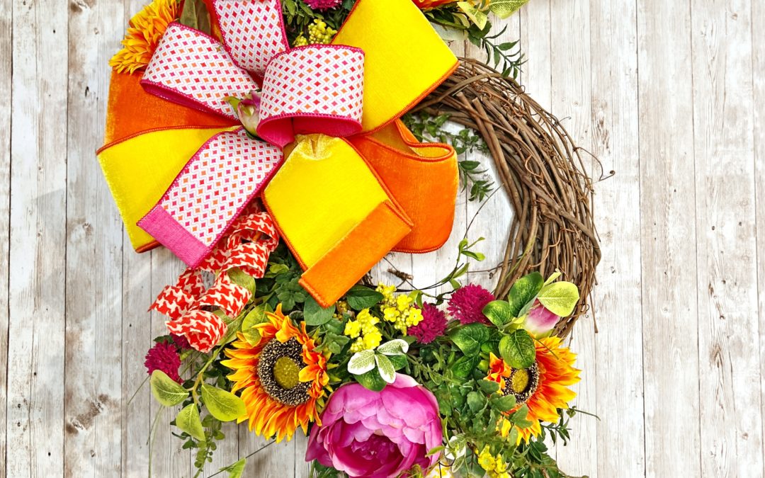 Back To Basics Summer Floral Grapevine~ Fancy – REPLAY