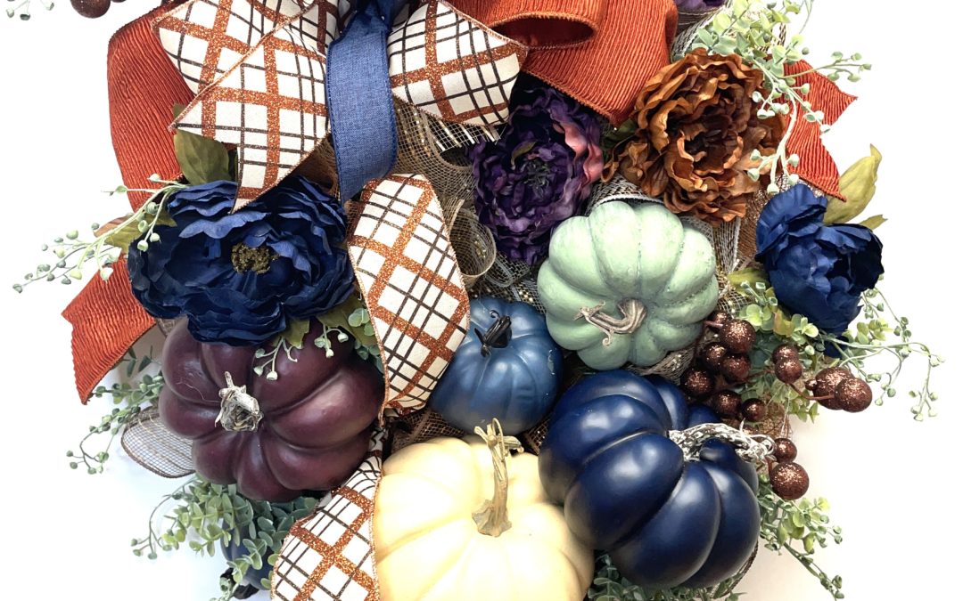 6.25.22 Large Pumpkin Evergreen Wreath-Coach Tammy – REPLAY