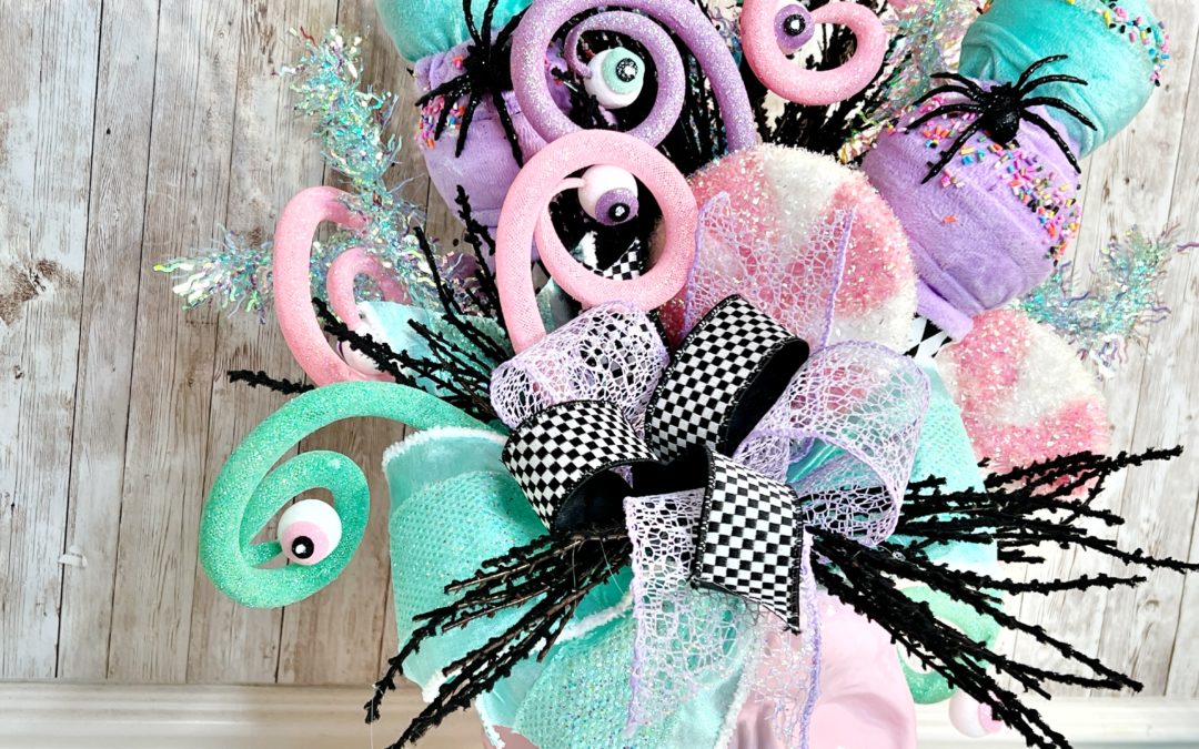 Pink Skelly Centerpiece ~ Fancy – REPLAY