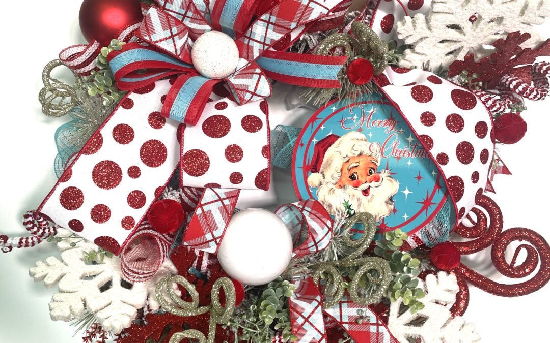 Vintage Santa Wreath – Tammy – REPLAY