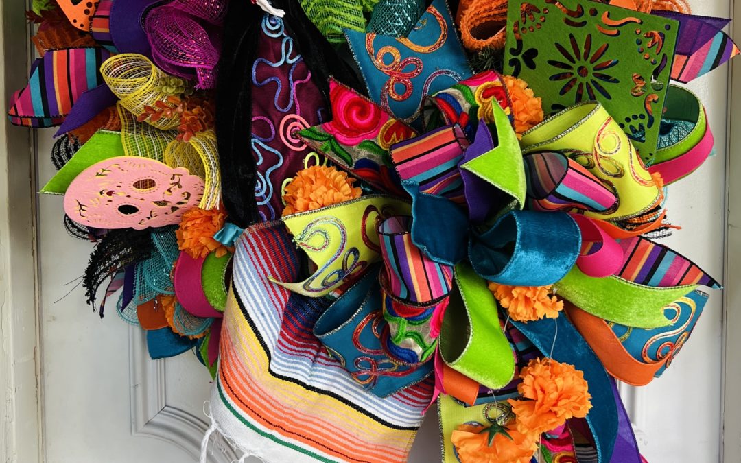 Day of the Dead Mesh Wreath – Coach Jordan – REPLAY