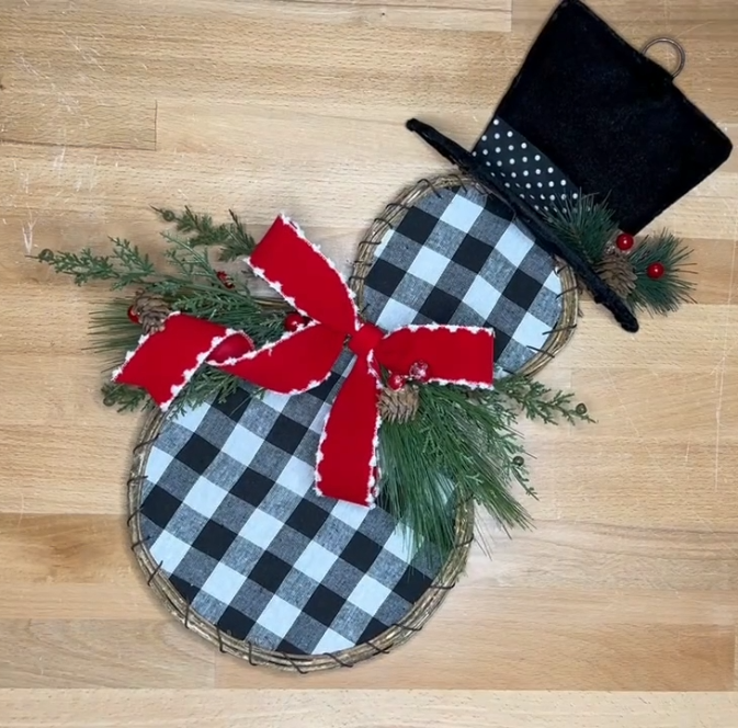 snowman door hanger