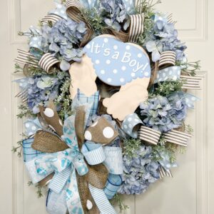 It's a Boy baby shower wreath