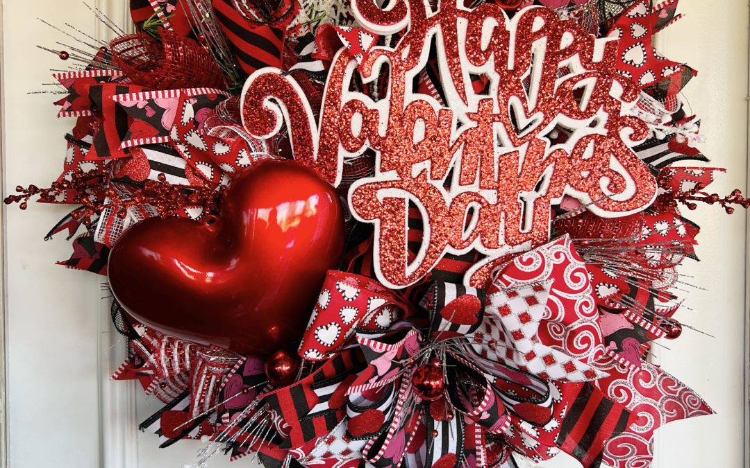 Valentines Deco Mesh Wreath – Coach Jordan – REPLAY