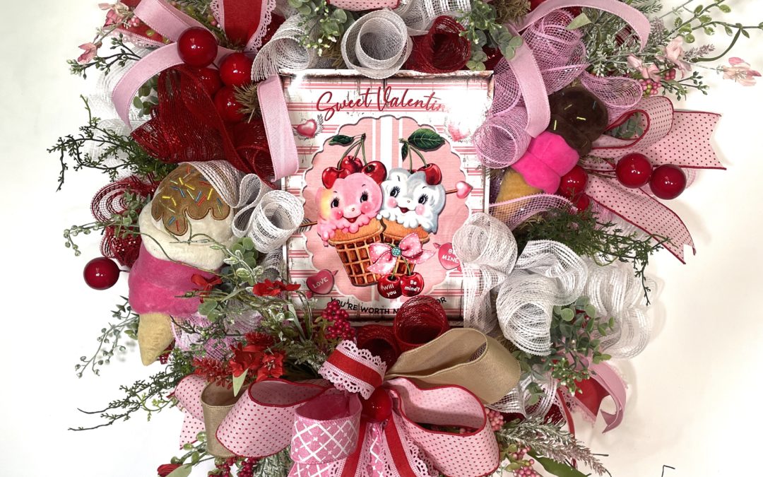 Vintage Valentine Wreath – Tammy – REPLAY