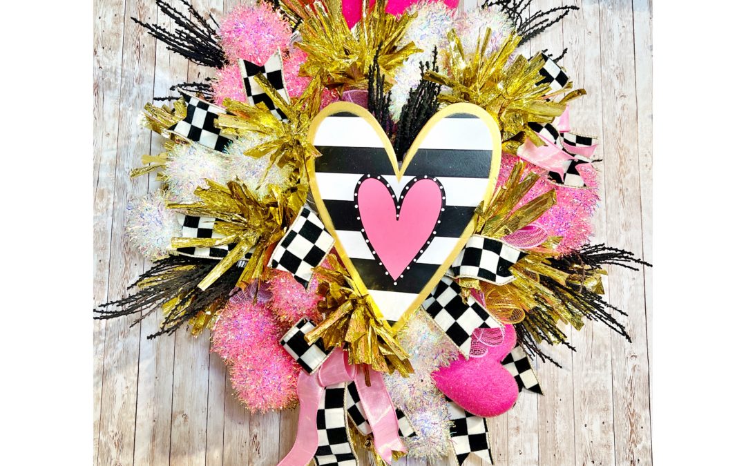 Mesh Valentines Day Wreath ~ Fancy – REPLAY
