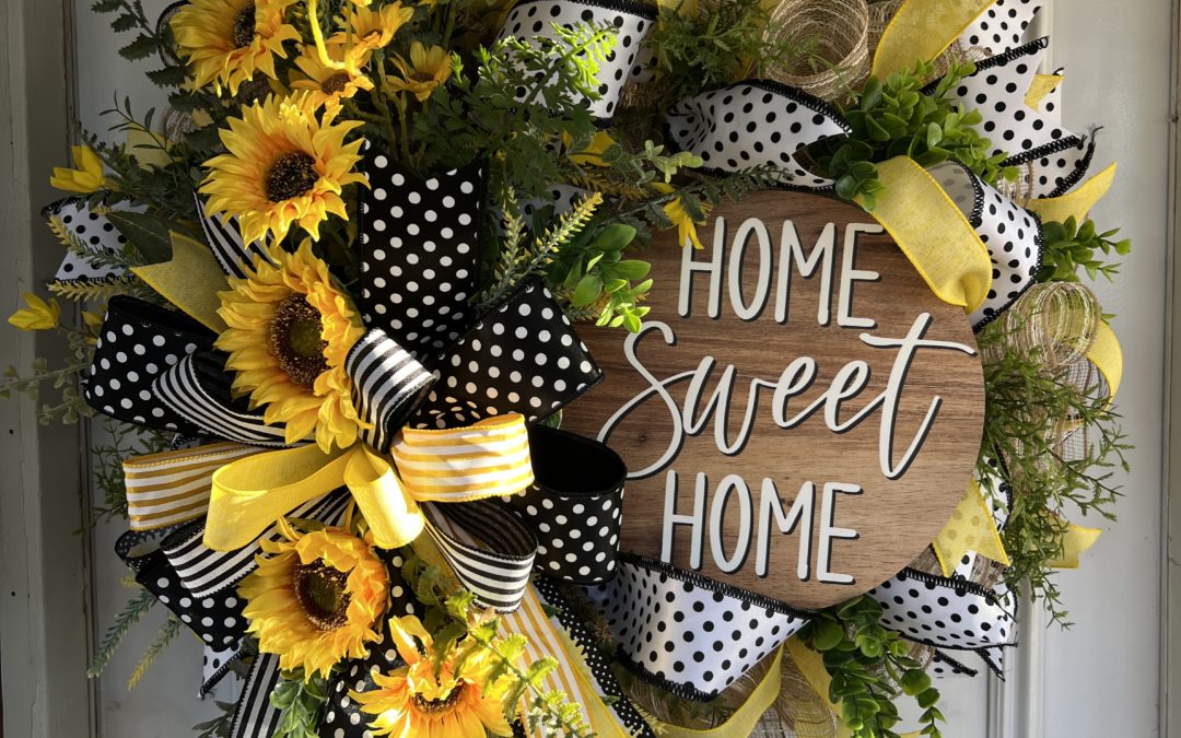 Sunflower Deco Mesh Wreath – Coach Jordan – REPLAY