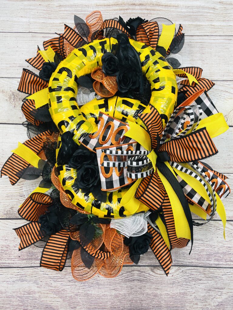 Double Halloween Wreath