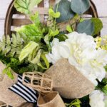 Floral tobacco basket home decor